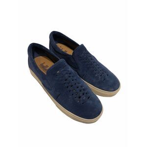 Belle by Sigerson Morrison Sarasi Slip On Sneakers Casual Blue Suede‎